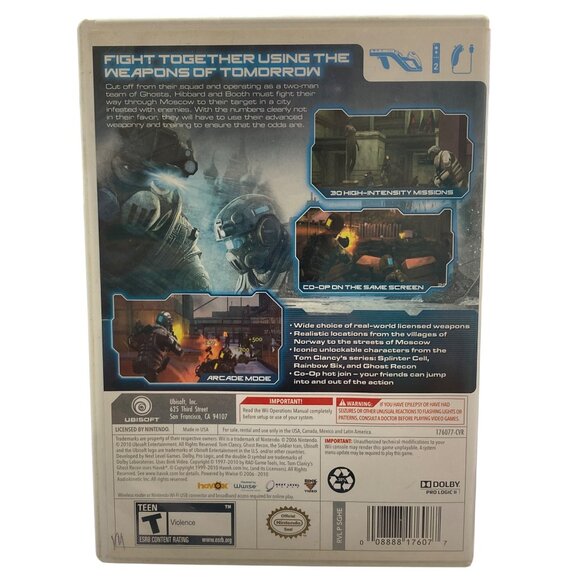Tom Clancys Ghost Recon Wii Game Complete With Manual Ubisoft - Picture 2 of 4